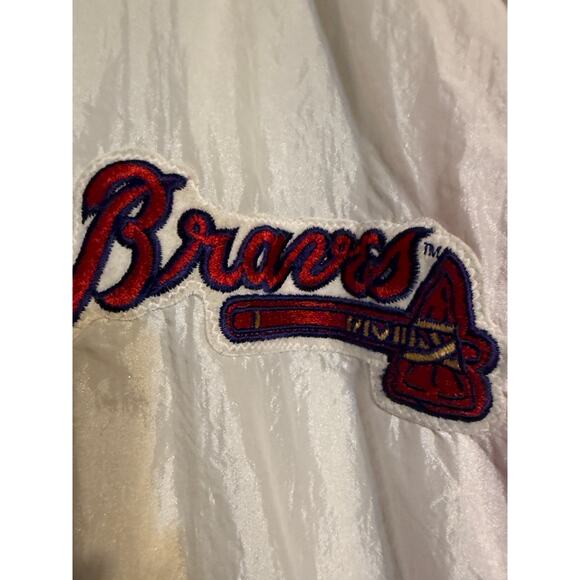 Vintage Atlanta Braves Windbreaker Women's Medium - Picture 10 of 12